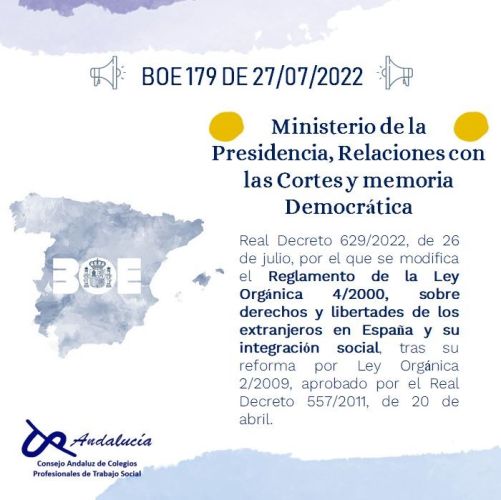 BOE 179 DE 27/07/2022. MINISTERIO DE PRESIDENCIAS, RELACIÓN CON LAS CORTES Y MEMORIA DEMOCRÁTICA