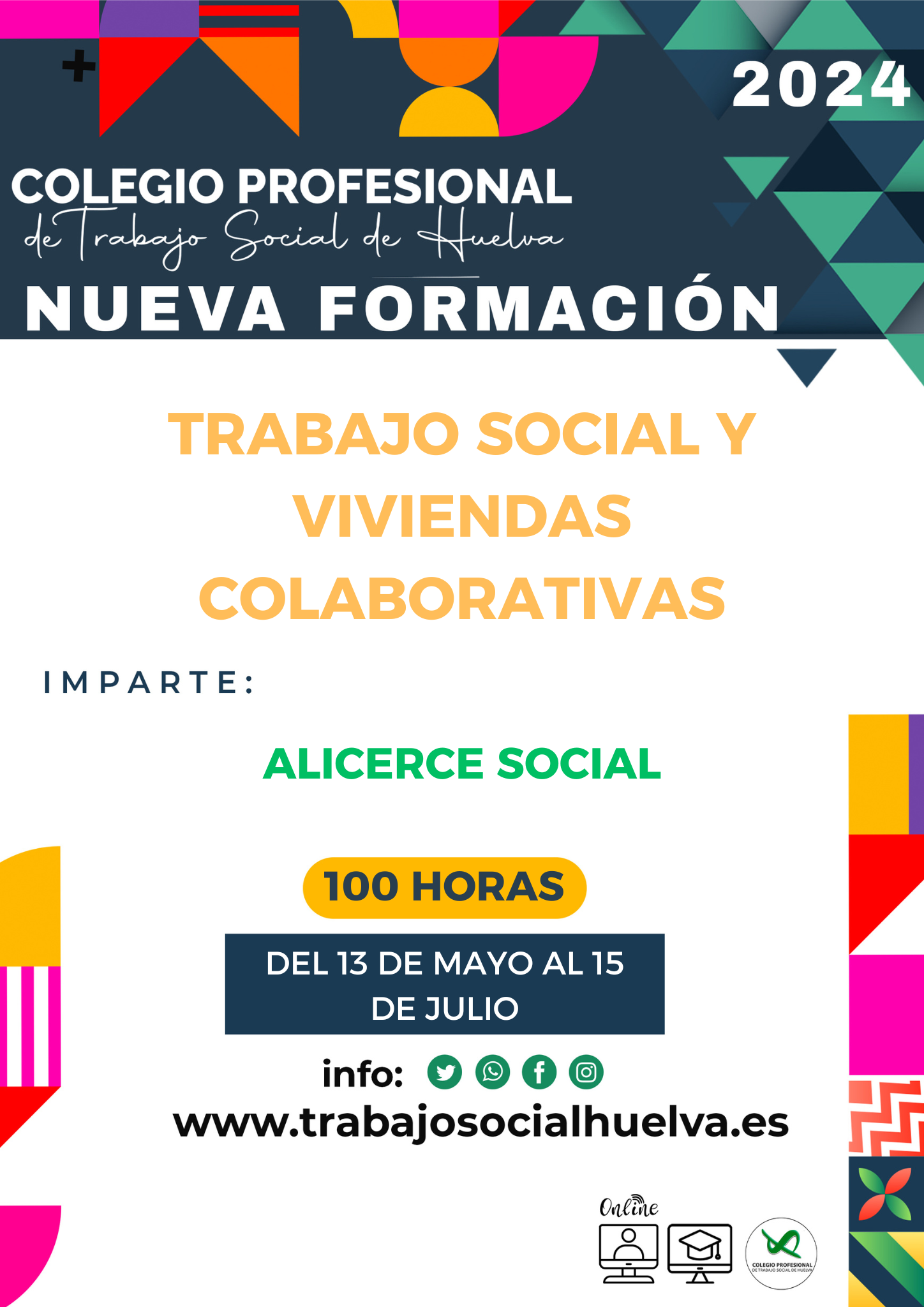 ACCIÓN FORMATIVA: "TRABAJO SOCIAL Y VIVIENDAS COLABORATIVAS"