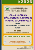 ACCIÓN FORMATIVA “CÓMO HACER UN DIÁGNOSTICO E INFORME DE TRABAJO SOCIAL: NIVEL 2”
