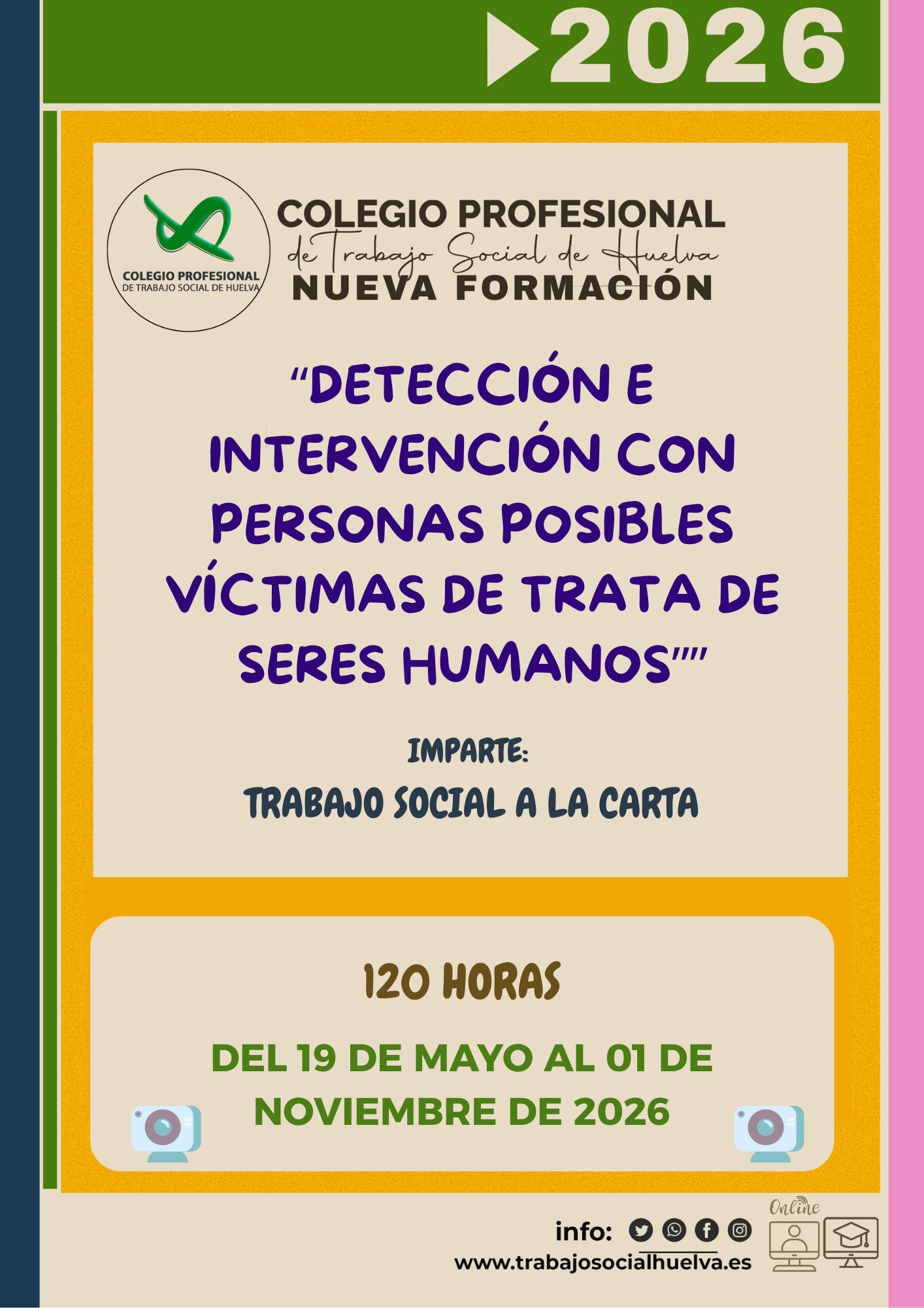 Acción formativa: "Detección e intervención con personas posibles víctimas de trata de seres humanos"