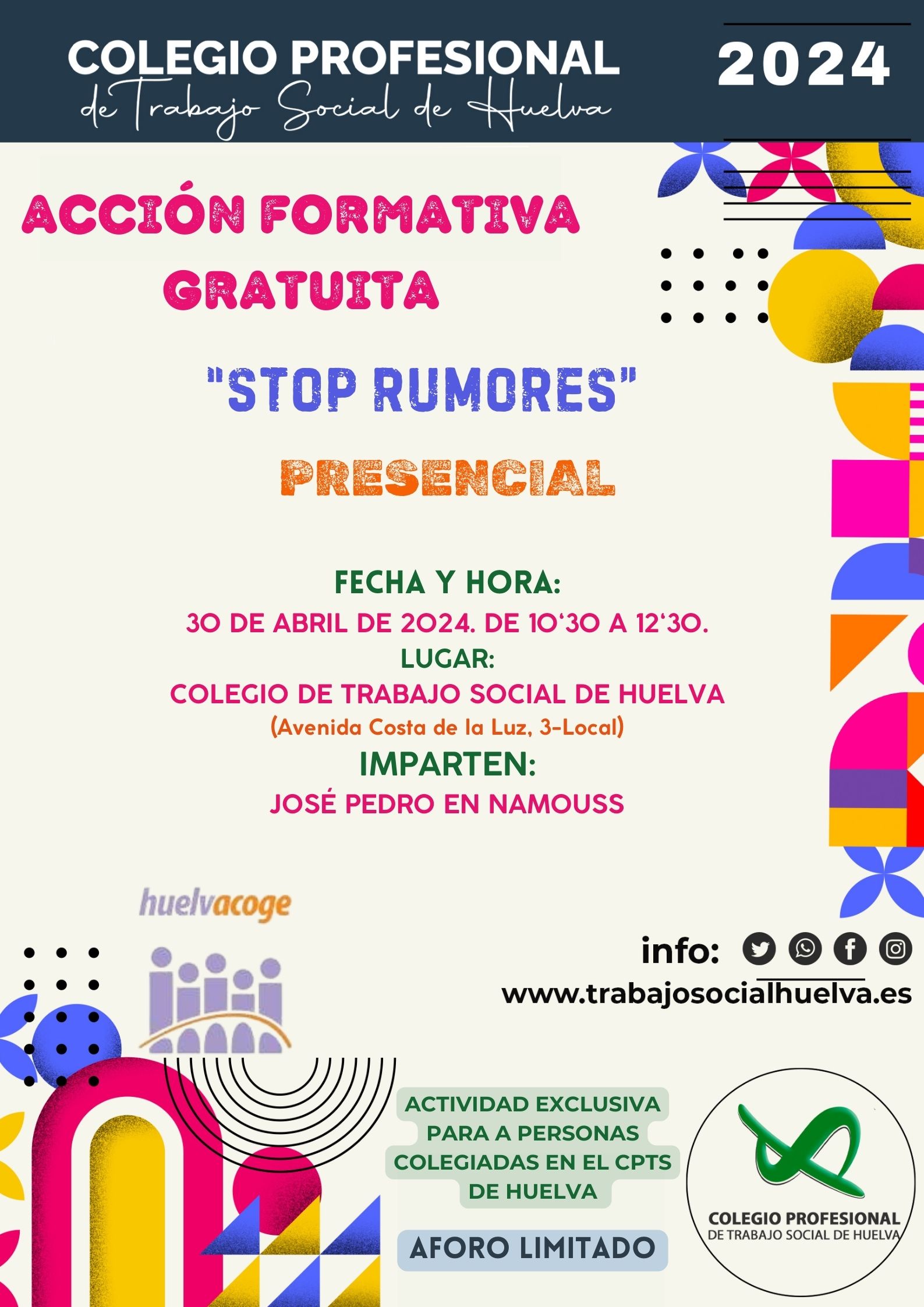 ACCIÓN FORMATIVA GRATUITA: "STOP RUMORES"