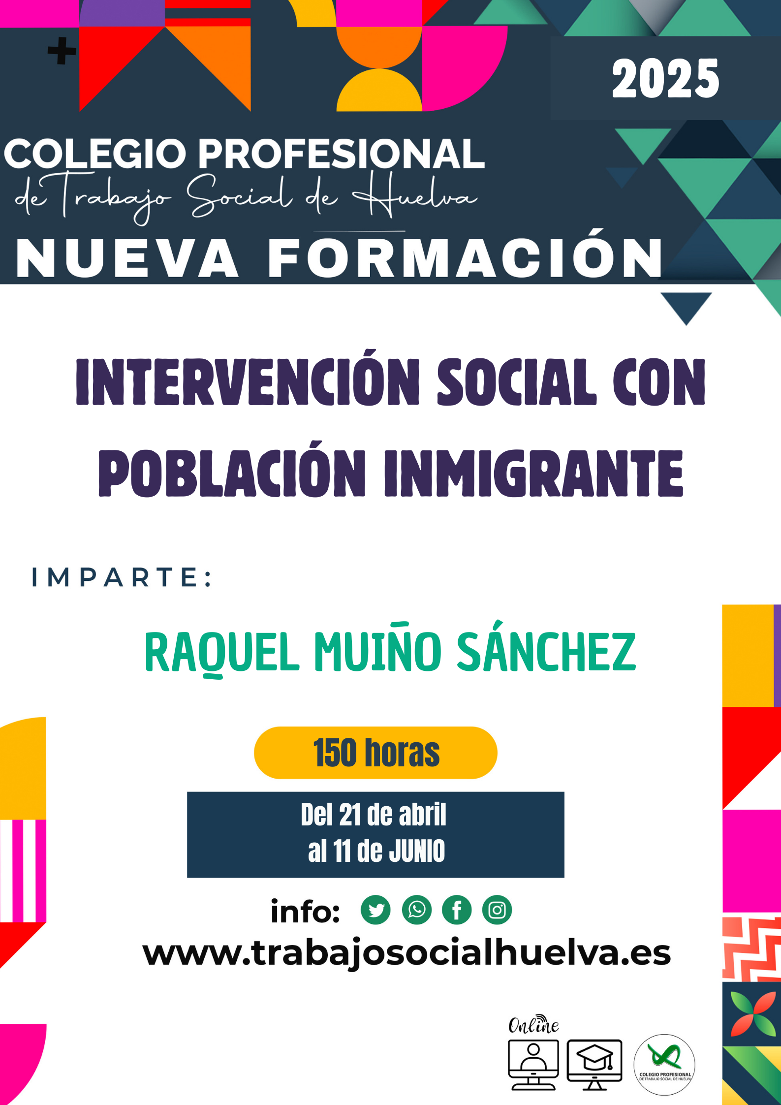 ACCIÓN FORMATIVA: "INTERVENCIÓN SOCIAL CON POBLACIÓN INMIGRANTE"