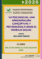 Acción formativa: "Lo Psicosocial: una aproximación conceptual y metodológica desde el Trabajo Social"