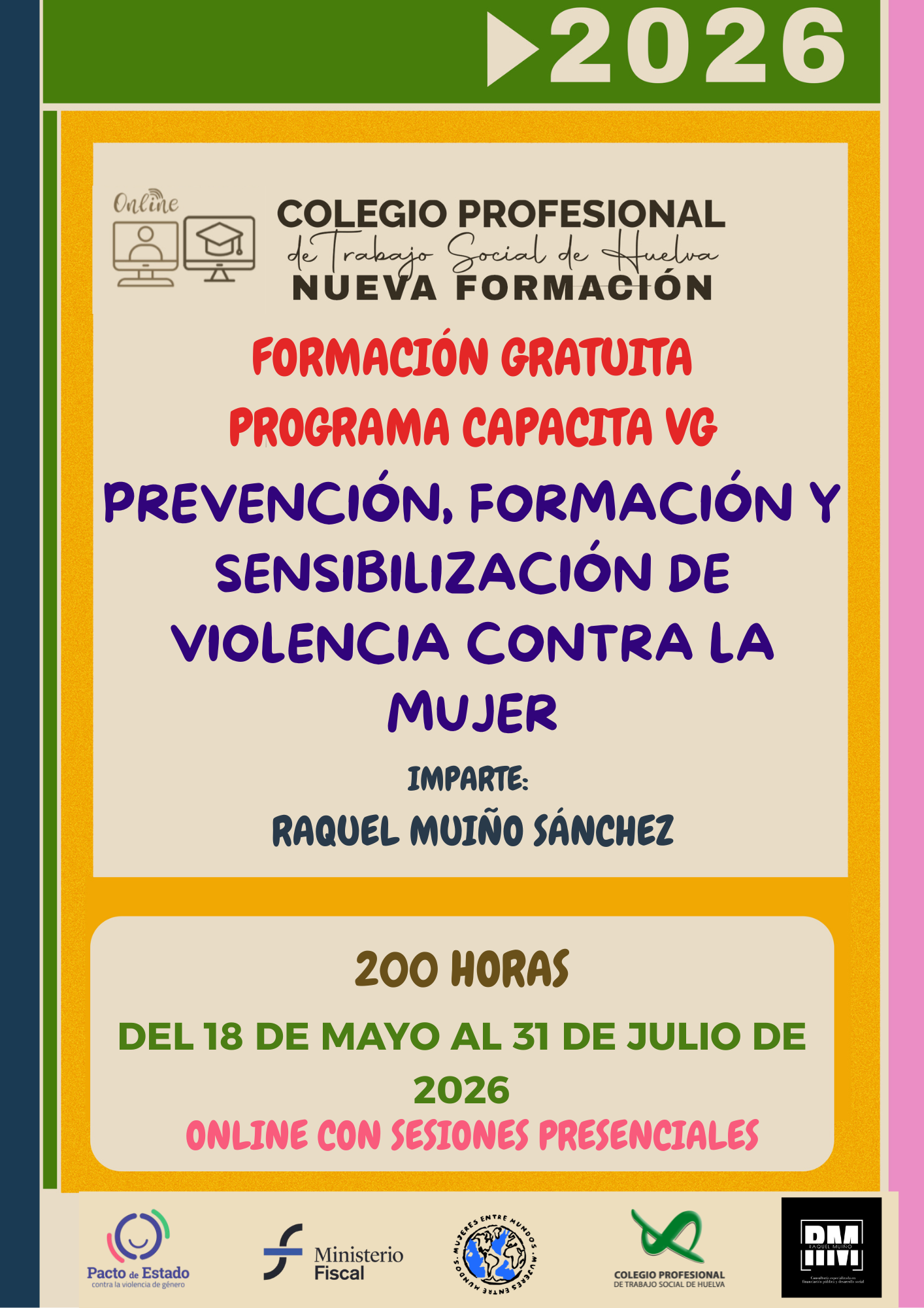 Formación gratuita-Programa Capacita VG "Prevención, Formación y Sensibilización en Violencia Contra la Mujer"