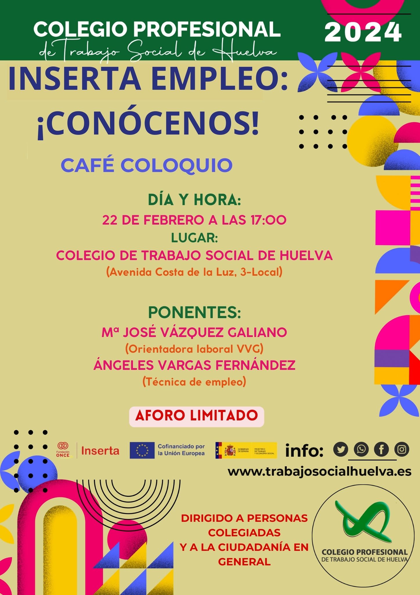 CAFÉ-COLOQUIO: "INSERTA EMPLEO: CONÓCENOS"