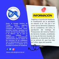 La Junta de Andalucía simplifica los procedimientos en Servicios Sociales con listas de espera en Dependencia para el acceso a los recursos