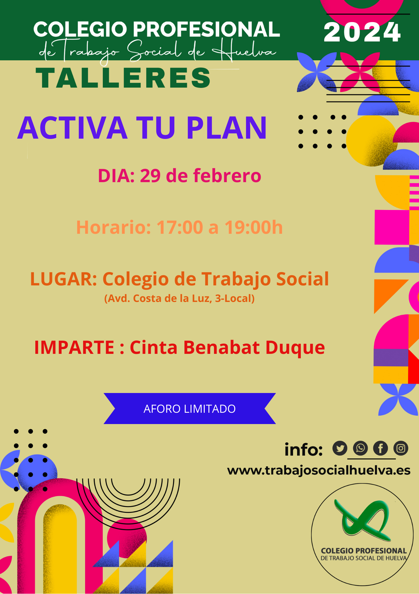 TALLER: ¡ACTIVA TU PLAN PARA LA BÚSQUEDA DE EMPLEO!